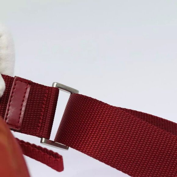 PRADA Shoulder Bag Nylon Red Auth - Picture 8 of 16